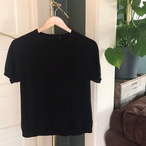 Vintage black short sleeved sweater